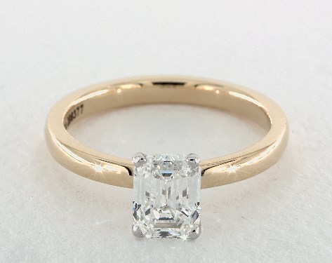 14K Yellow Gold Solitaire DYO ER Setting
