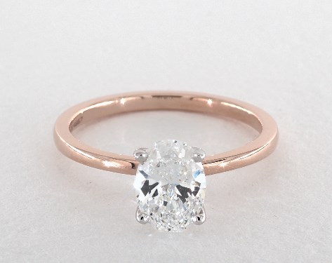 14K Rose Gold Solitaire Setting
