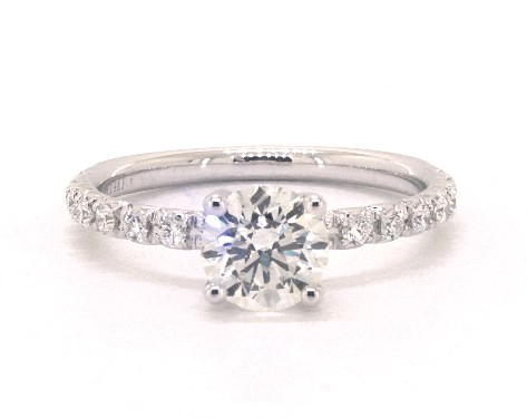 14K White Gold Pave Setting