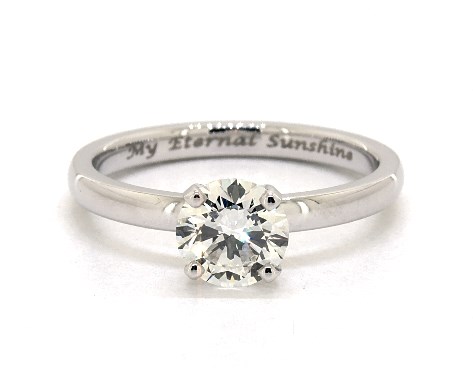 18K White Gold Solitaire DYO ER Setting