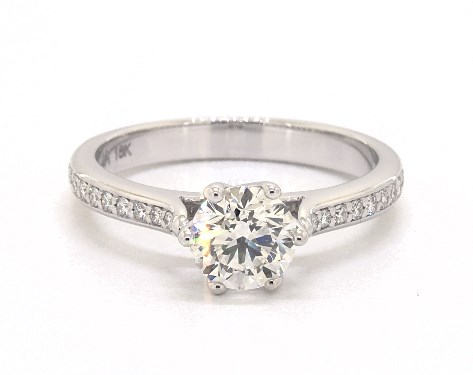 18K White Gold Pave Setting