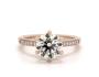 Various carat combinations for the selected ring