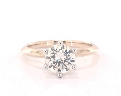 14K Yellow Gold Solitaire DYO ER Setting