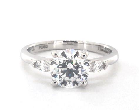Platinum Three Stone Setting