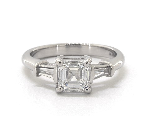 Platinum Three Stone Setting