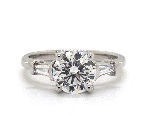 Platinum Three Stone DYO ER Setting