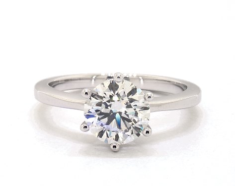 14K White Gold Solitaire Setting