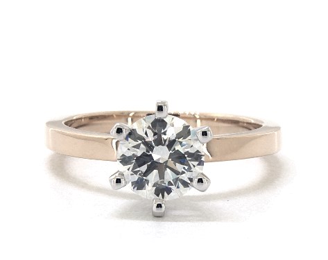 18K Yellow Gold Solitaire Setting