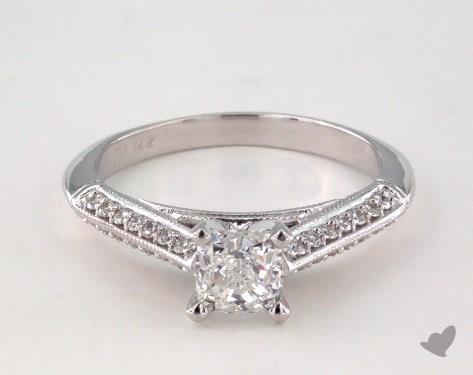 14K White Gold Vintage Setting