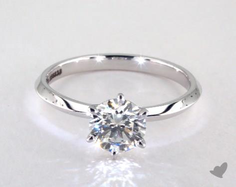 14K White Gold Solitaire DYO ER Setting