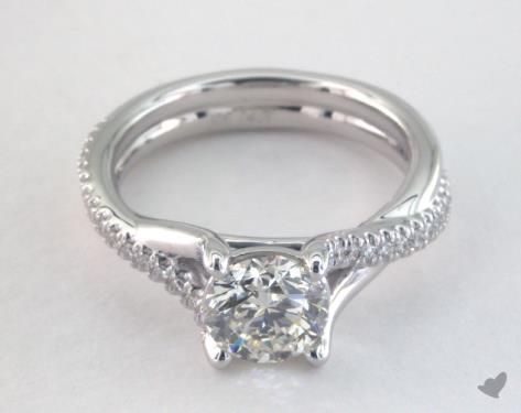 14K White Gold Pave Setting