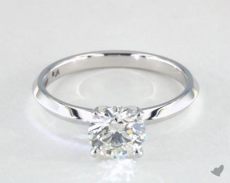 14K White Gold Solitaire DYO ER Setting