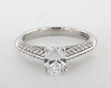 14K White Gold Vintage Setting