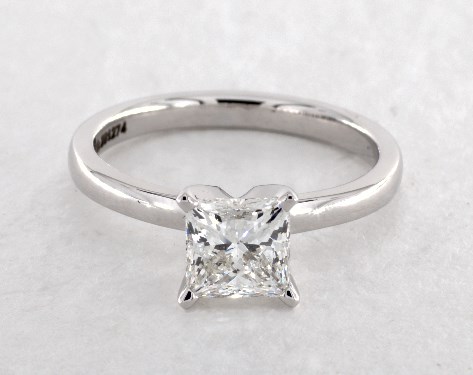14K White Gold Solitaire DYO ER Setting