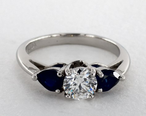 Platinum Three Stone DYO ER Setting