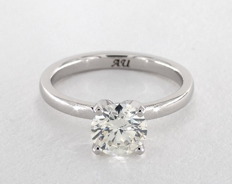 14K White Gold Solitaire Setting