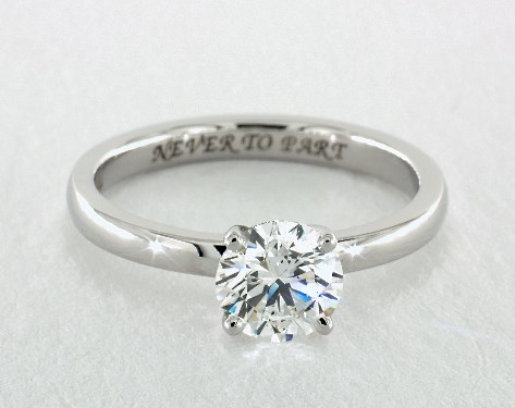 14K White Gold Solitaire Setting