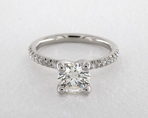 Platinum Pave DYO ER Setting