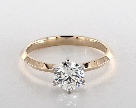 14K Yellow Gold Solitaire Setting
