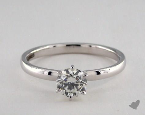 14K White Gold Solitaire Setting