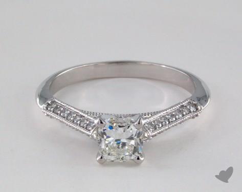 18K White Gold Vintage Setting