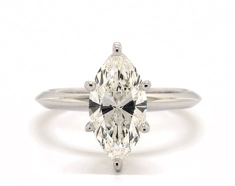 14K White Gold Solitaire Setting