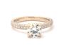 Various carat combinations for the selected ring