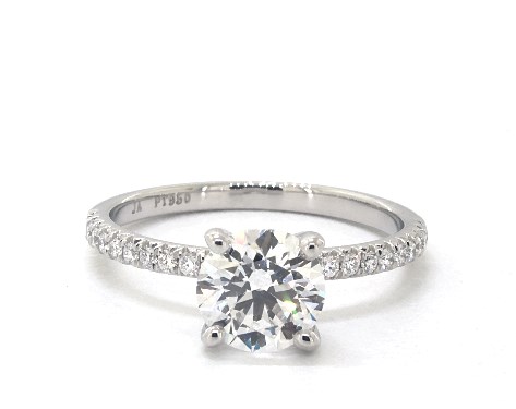 Platinum Pave DYO ER Setting