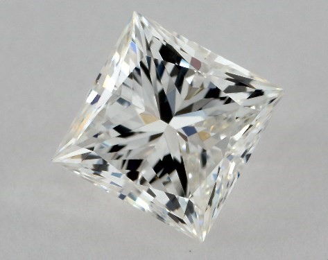 This 0.5 carat princess diamond H color VS1 clarity has Very Good proportions and a diamond grading report from GIA