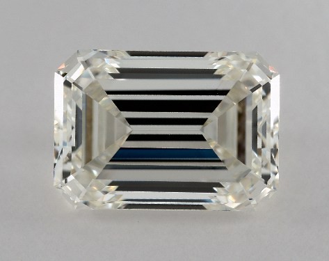 This 2.31 carat emerald diamond K color VS1 clarity has Very Good proportions and a diamond grading report from GIA