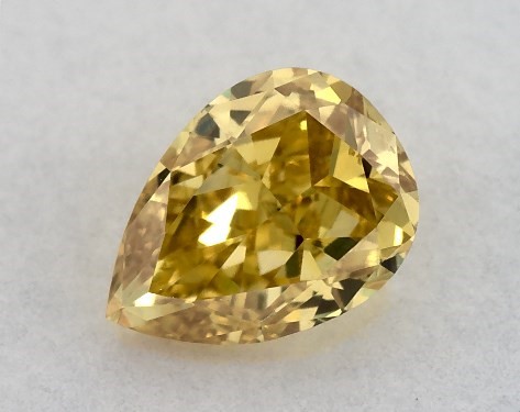  0.33 Carat Orange SI1  pear diamond