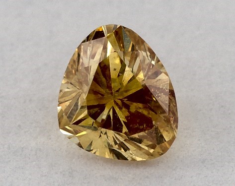  0.33 Carat Orange I1  heart diamond