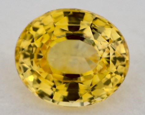 1.97 carat Oval Natural Yellow Sapphire 2mm Comfort Fit Solitaire Engagement Ring