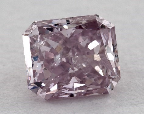  0.41 Carat Purple   radiant diamond