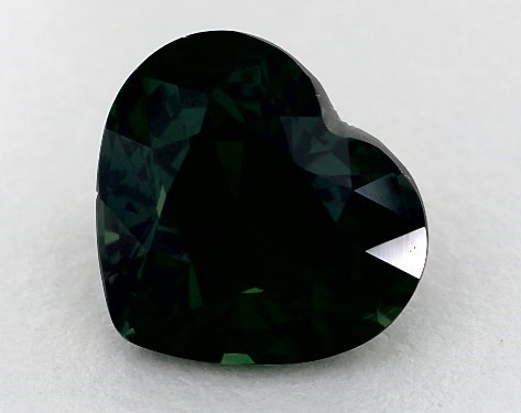 2.02 Carat Heart Natural Green Sapphire-39284