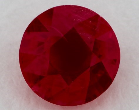 2.05 carat Round Natural Ruby Cathedral Star Engagement Ring