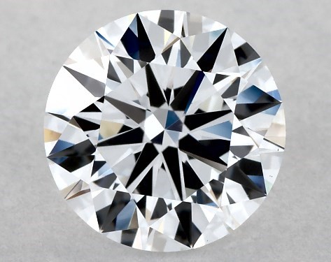 This Lab-Grown diamond 1.12 carat round F color VVS2 clarity has Ideal proportions and a diamond grading report from IGI