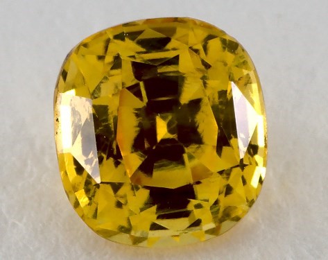 This 2.06 Cushion Yellow Sapphire is sold exclusively by James Allen 