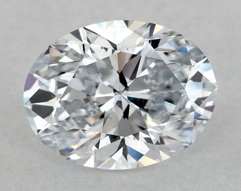 This Lab-Grown diamond 1.51 carat oval F color VS2 clarity has Very Good proportions and a diamond grading report from IGI