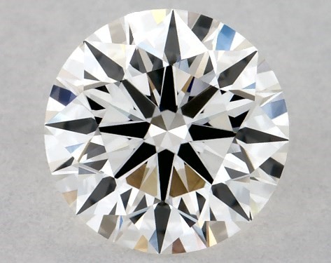 This 0.42 carat round diamond E color IF clarity has Excellent proportions and a diamond grading report from GIA