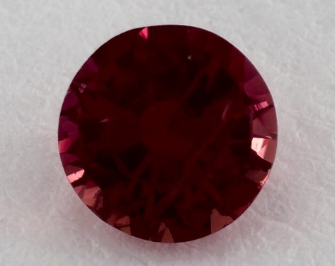 0.94 carat Round Natural Ruby Engraved Swirl Engagement Ring