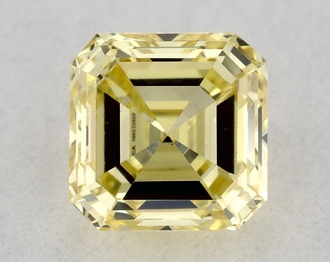  0.32 Carat Yellow SI2  asscher diamond