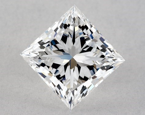 This Lab-Grown diamond 1.13 carat princess E color VS1 clarity has Ideal proportions and a diamond grading report from IGI