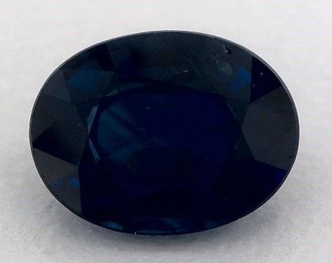 This 1.82 Oval Blue Sapphire is sold exclusively by James Allen 