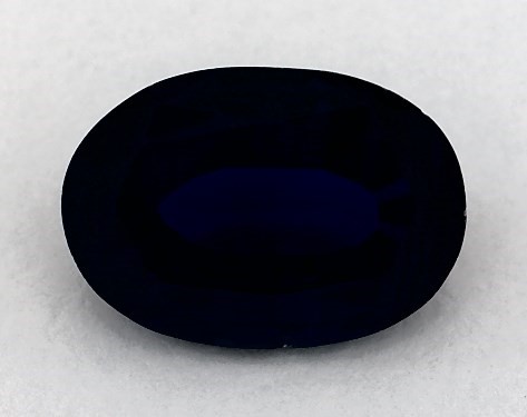 1.72 carat Oval Natural Blue Sapphire Pavé Halo Diamond Engagement Ring (Oval Center)