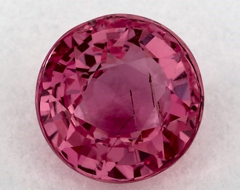 1.53 carat Round Natural Pink Sapphire Engraved Basket Engagement Ring