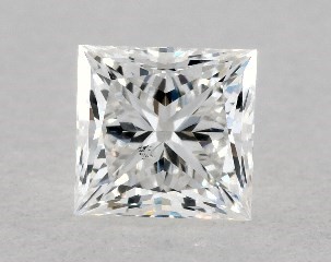 0.32 Carat F-SI1 Princess Cut Diamond