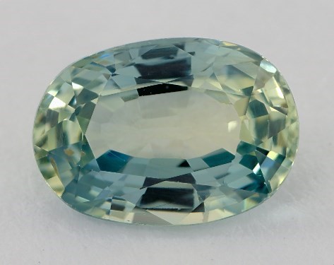 2.82 carat Oval Natural Green Sapphire Petite Pavé Crown Diamond Engagement Ring
