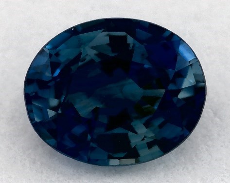 This 0.40 Oval Blue Sapphire is sold exclusively by James Allen 