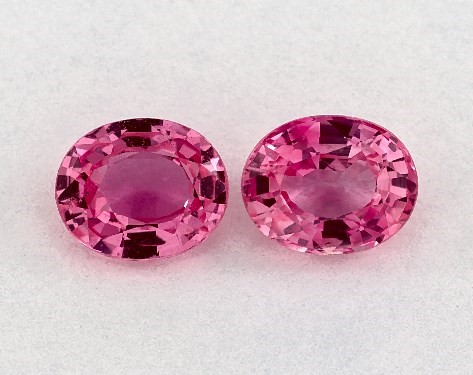  0.92 Carat Pink Sapphire   Oval Gemstone Pairs